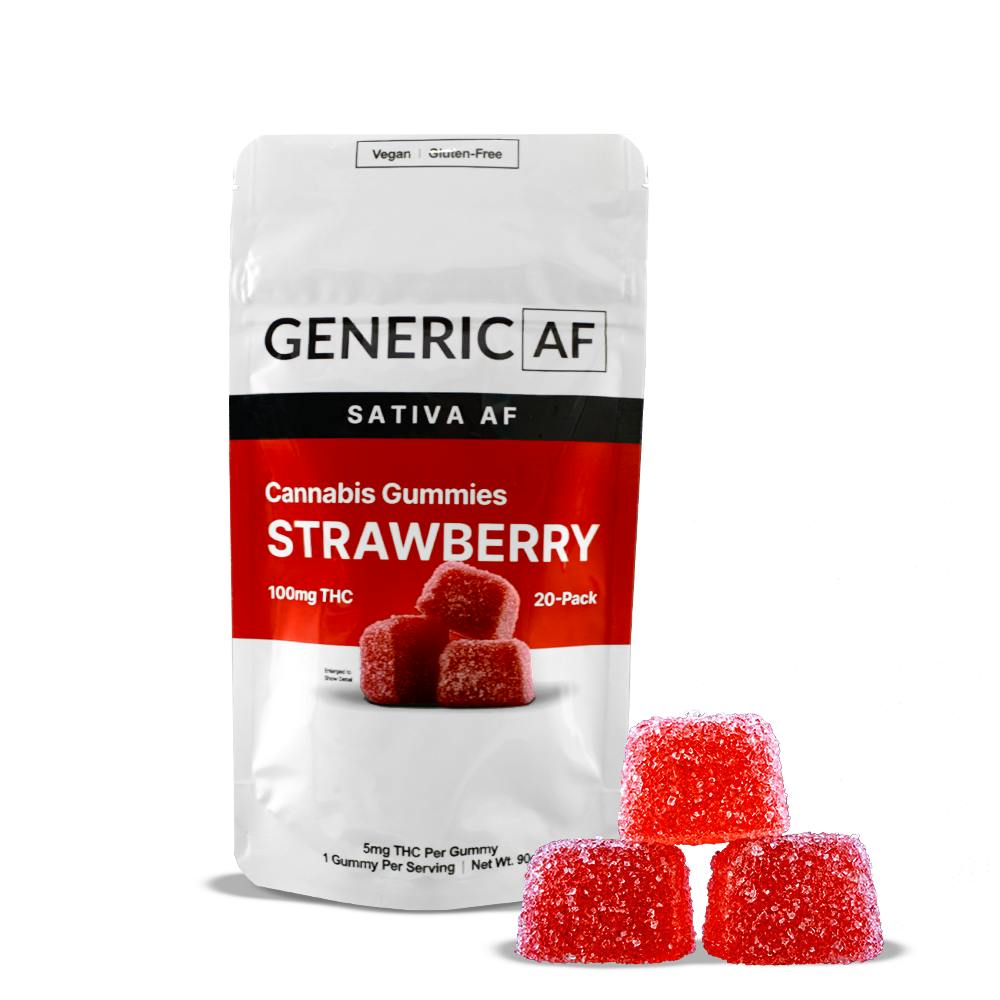 Strawberry | Generic Gummies | 20-Pack | 100mg by Generic AF