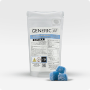 Generic AF | Blue Raspberry Gummies | 20-Pack | 100mg Sativa