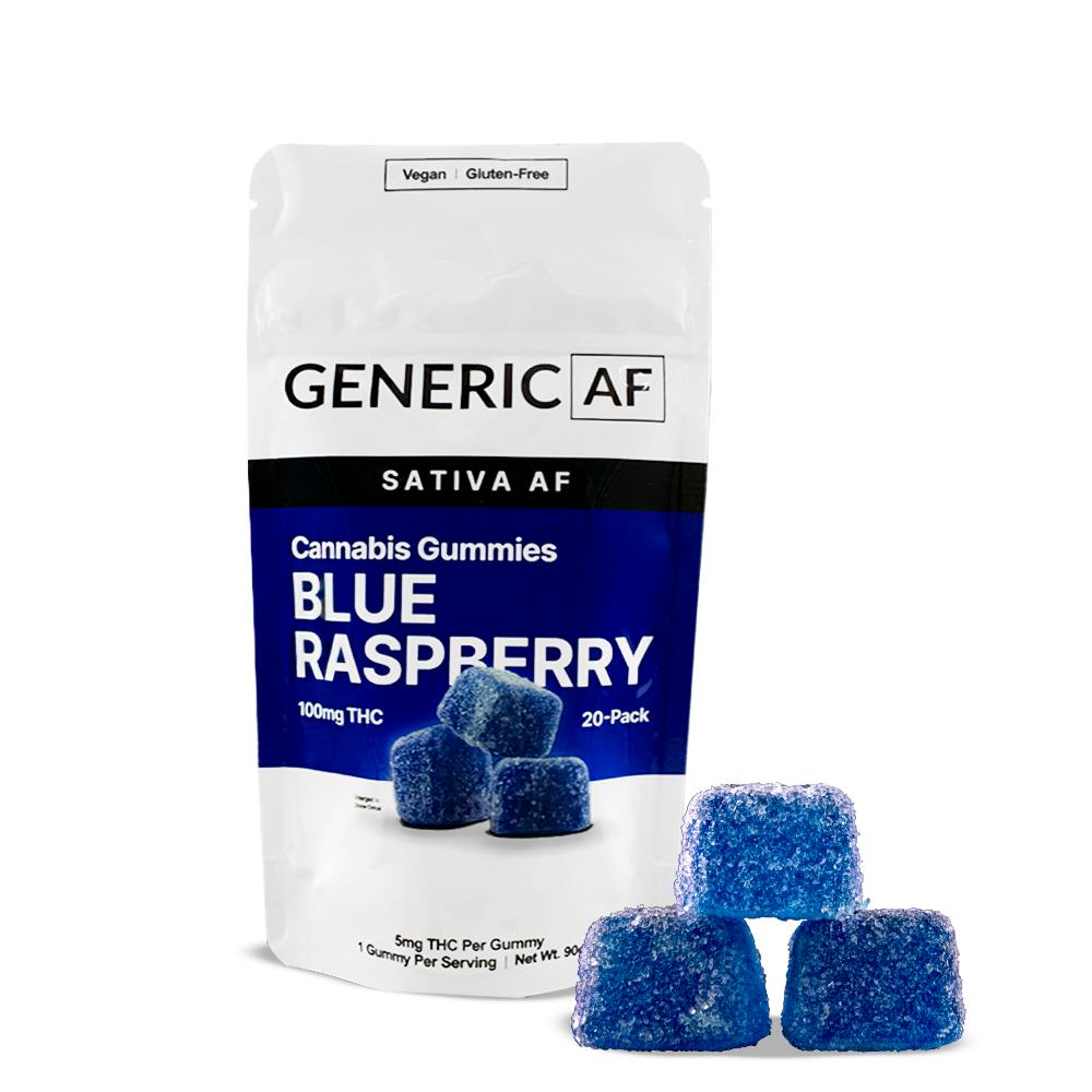 Blue Raspberry | Generic Gummies | 20-Pack | 100mg