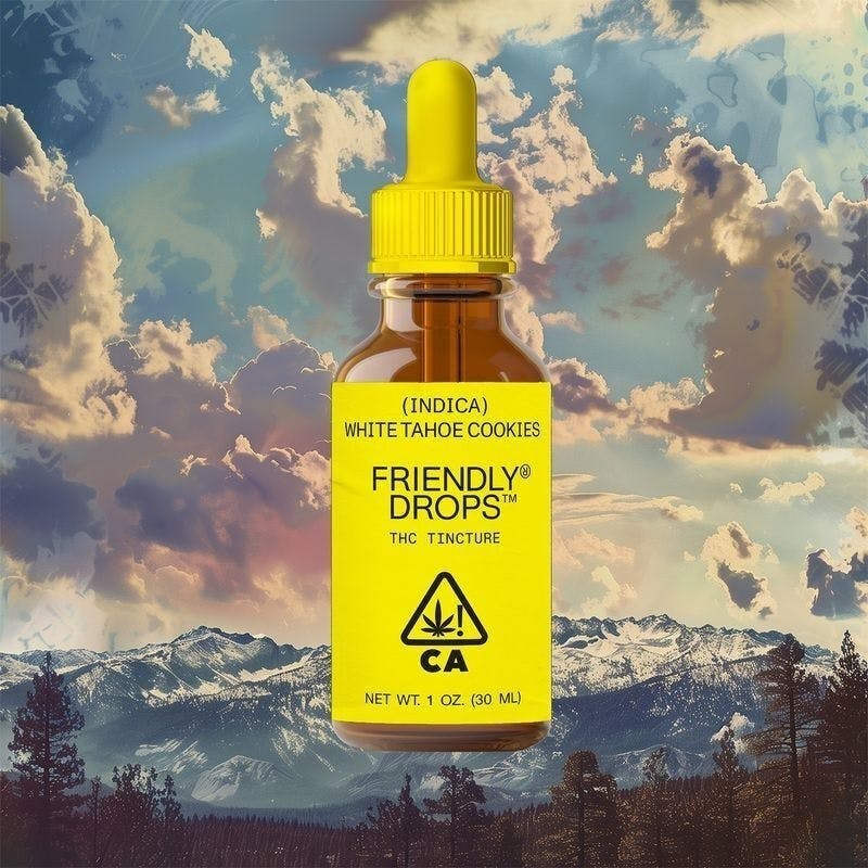 Friendly Brand | Drops | White Tahoe Cookies | Tinctures | 992.4mg | 30ml