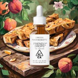 Peach Biscotti 1000mg Full Spectrum Tincture