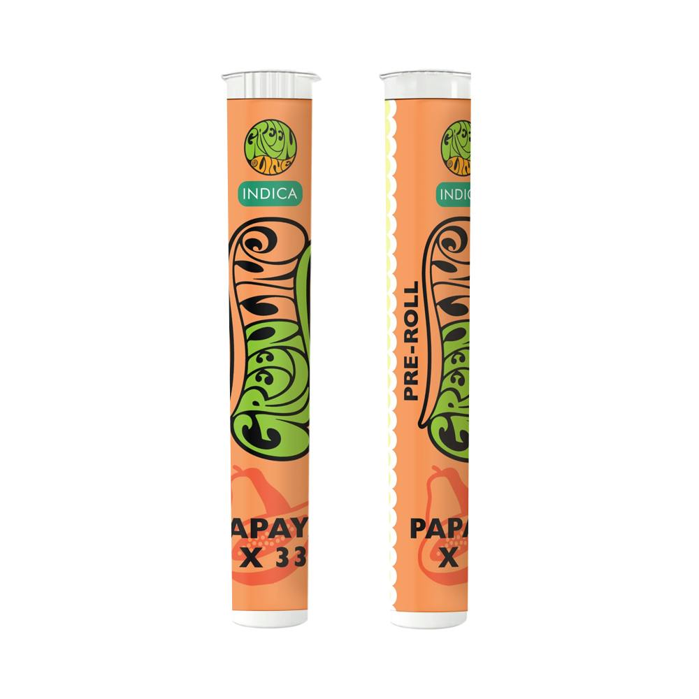 Papaya X 33 - Indoor Flower Pre-Roll - Indica - 1g