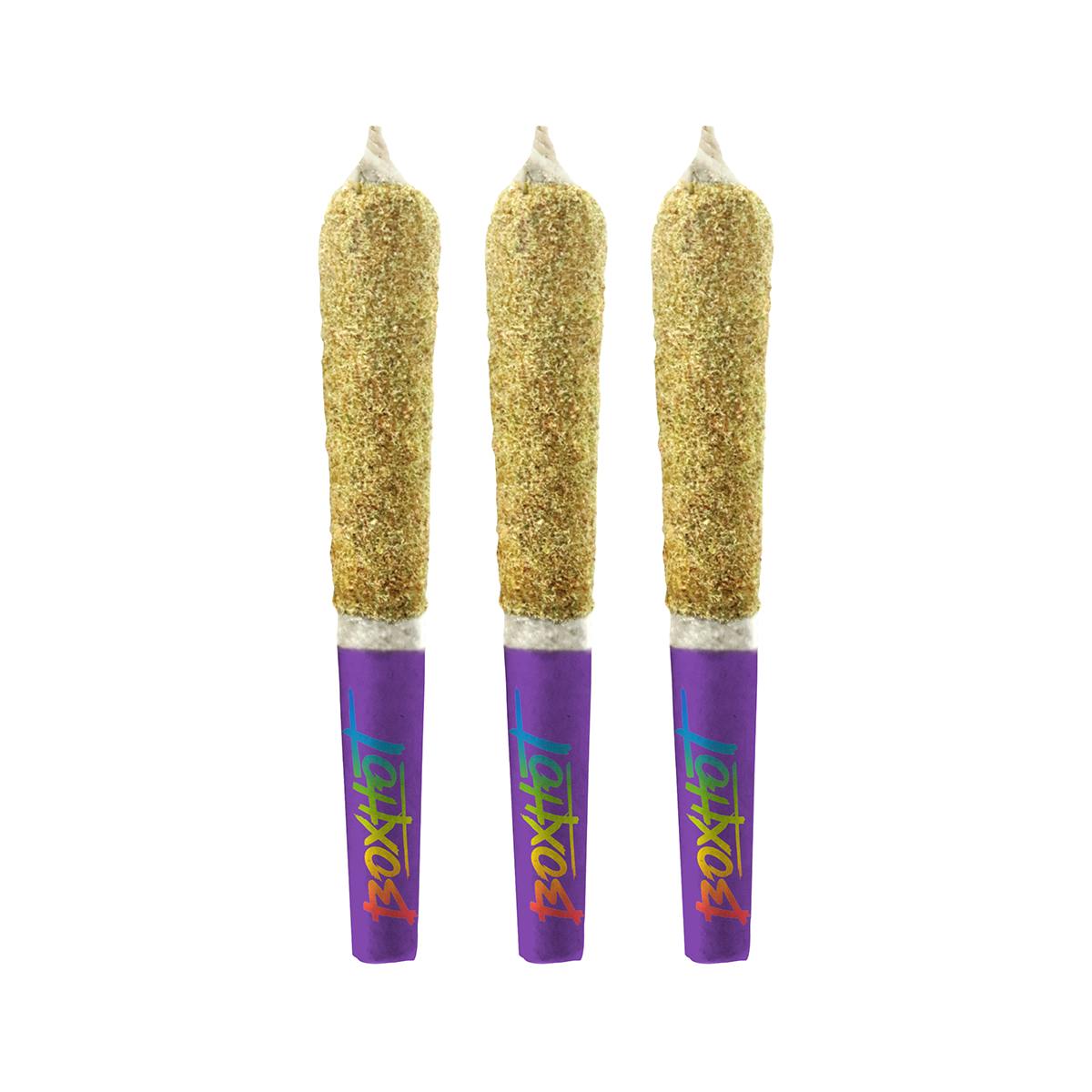 Dusties Retro Rainbow Burst Kief-Coated Infused Pre-Rolls 3 x 0.5g