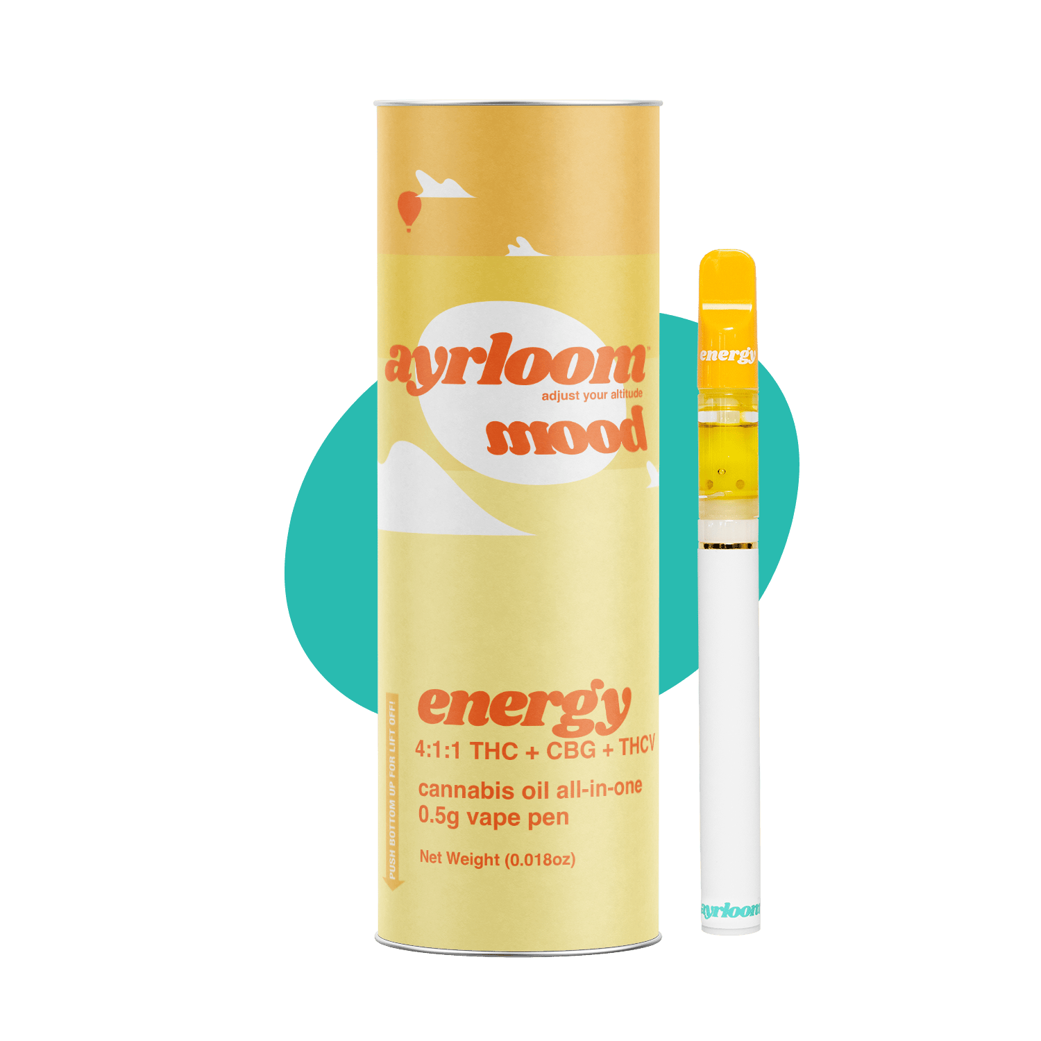 Ayrloom | Mood | Energy | Disposable | 0.5g - ayrloom