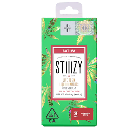 STIIIZY Vape - HAWAIIAN SNOW 1G LQD All-In-One, All-In-One