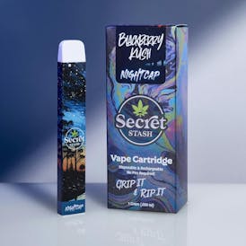 Secret Stash | Disposable Cart | Nightcap | Blackberry Kush | 1g