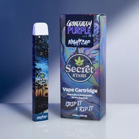Secret Stash | Disposable Cart | Nightcap | Grandaddy Purple | 1g