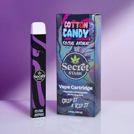 Secret Stash | Disposable Cart | Social Animal | Cotton Candy | 1g