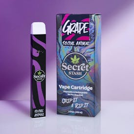 Secret Stash | Disposable Cart | Social Animal | Grape | 1g
