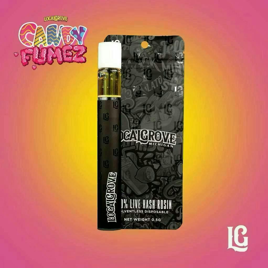 Local Grove Live Hash Rosin Disposable | Candy Fumez | 0.5G by Local Grove