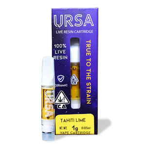 URSA - URSA - Tahiti Lime - 1g Live Resin Vape Cart