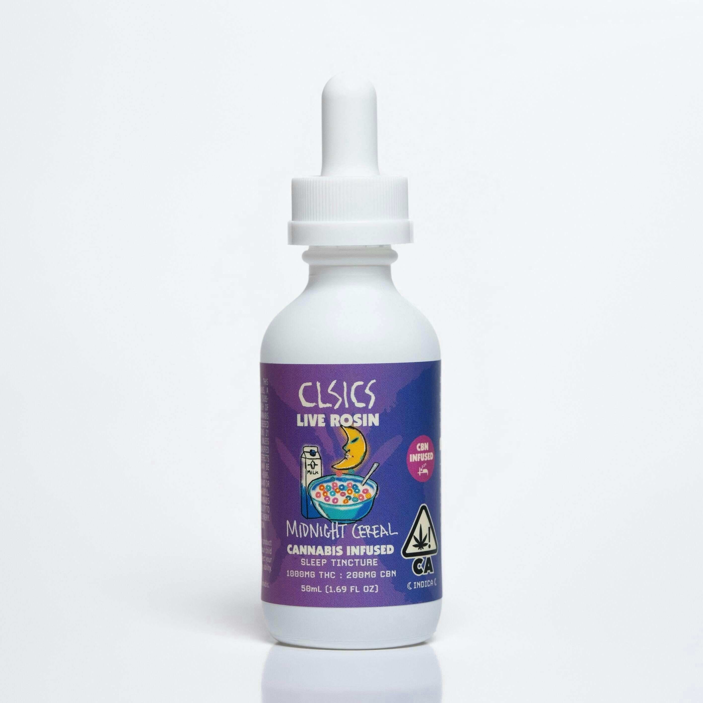 CLSICS - Midnight Cereal - 5:1 THC/CBN (1000mg) Tincture - CLSICS