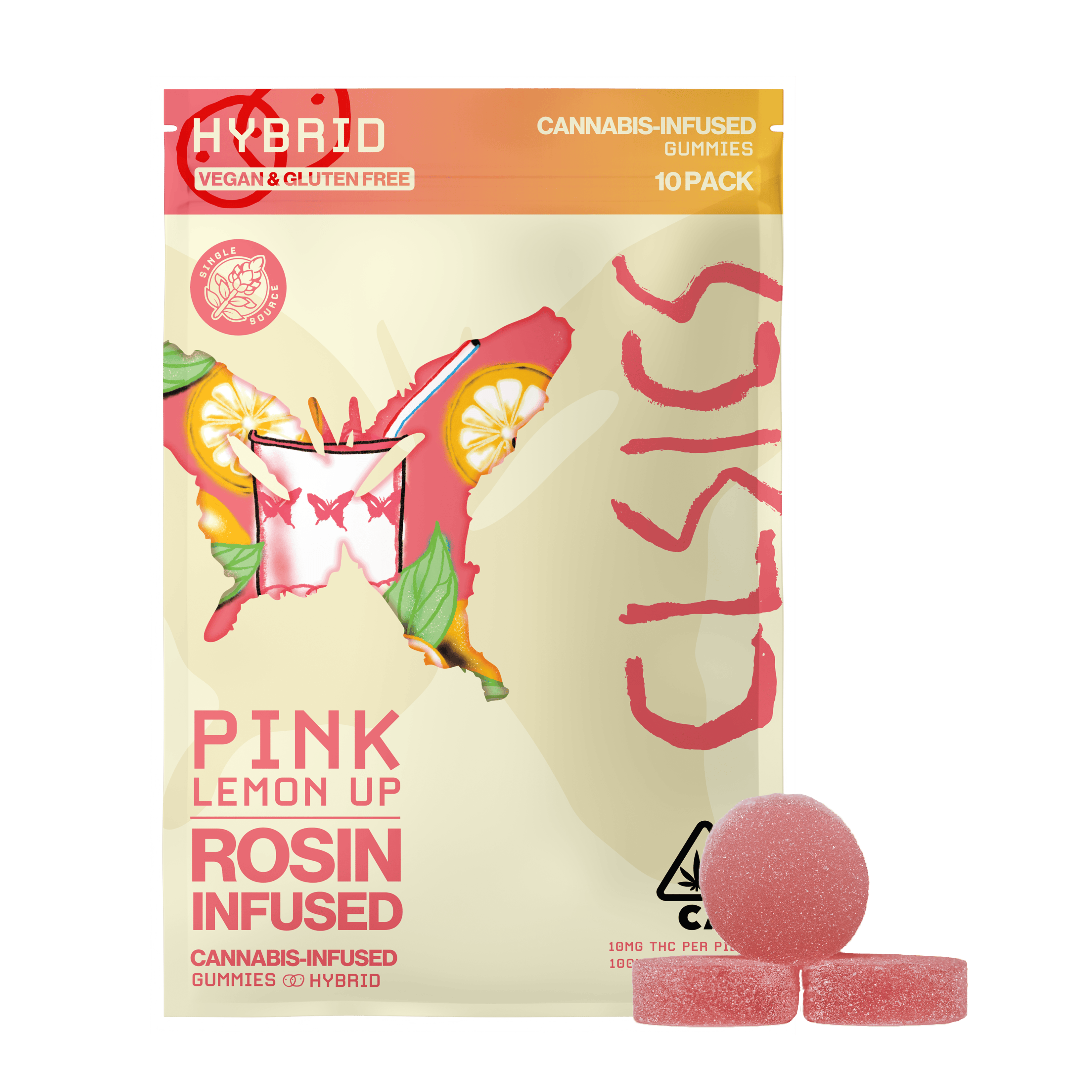 Pink Lemon Up 10pk Gummies