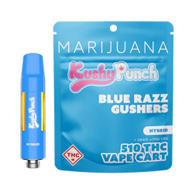 1G Kushy Punch 510 Vape Cart - Blue Razz Gushers