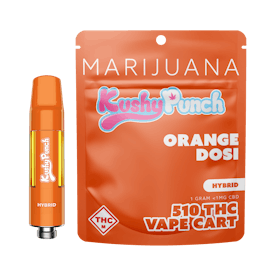 1G Kushy Punch 510 Vape Cart - Orange Dosi