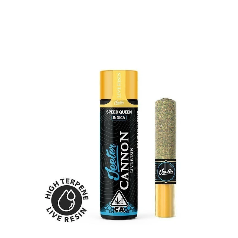 Jeeter Speed Queen · Live Resin Cannon · Infused Joint · 1.3g, Infused Pre-Rolls