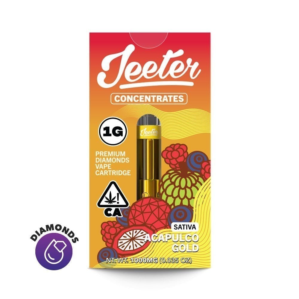 Jeeter Concentrates Diamonds Vape Cartridge Acapulco Gold Jeeter
