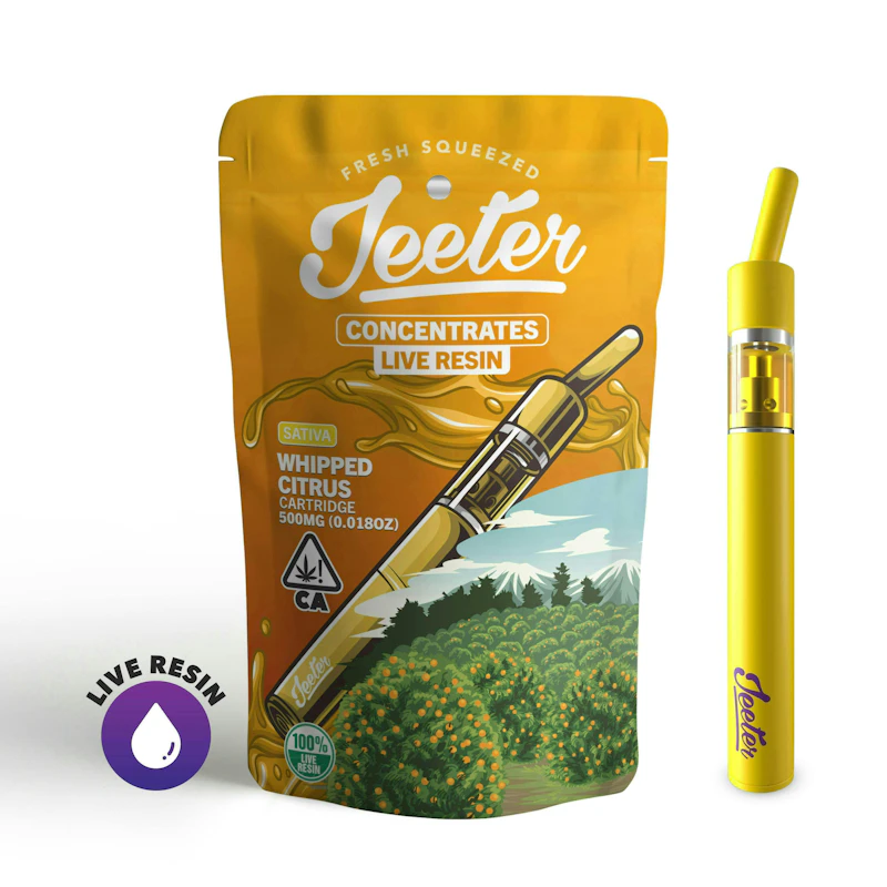 Jeeter Whipped Citrus · Live Resin Straw Disposable · 0.5g, Disposables