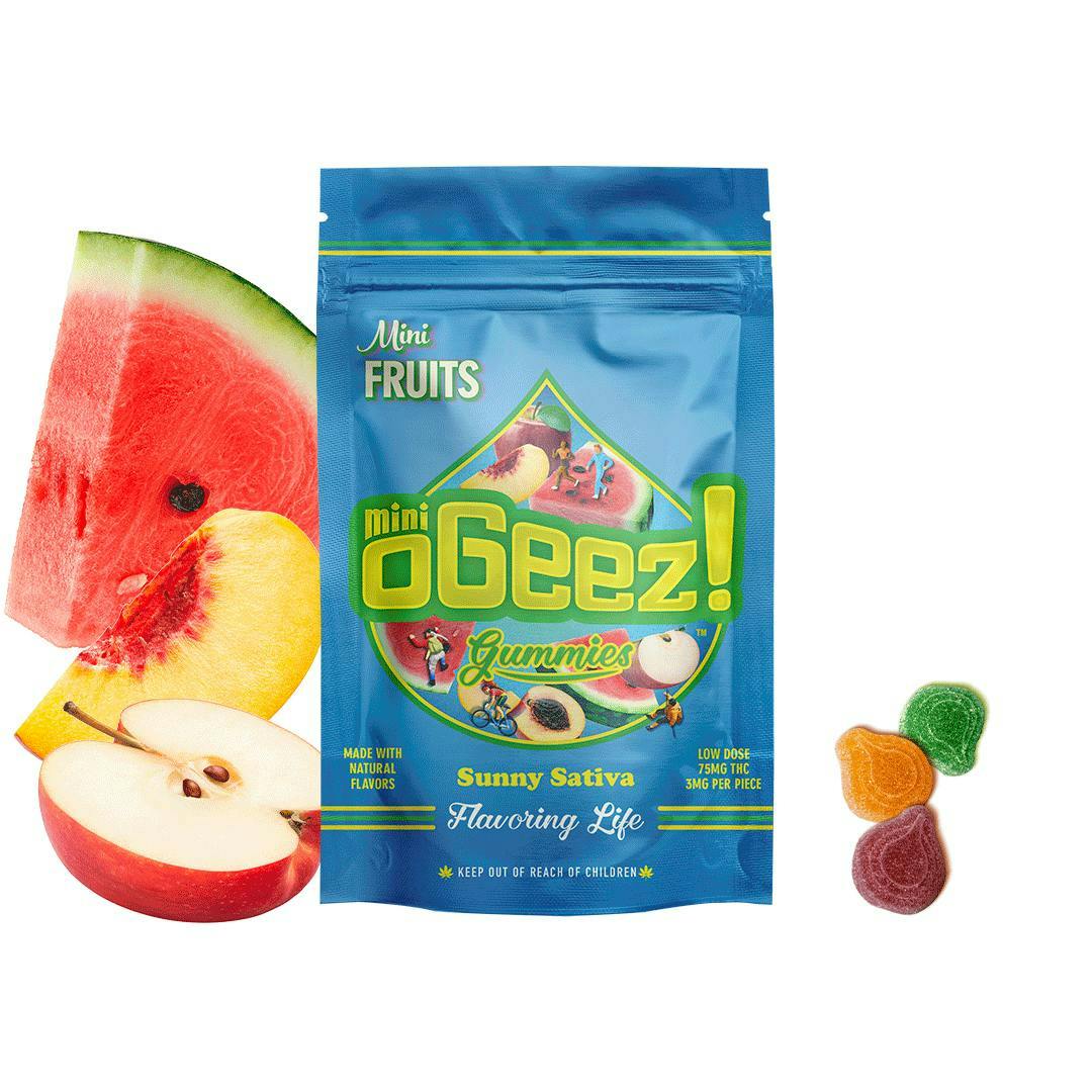 OGeez! | Mini's | Mini's Fruits Gummies | 75mg | 25ct | 3mg/ea by Ogeez!