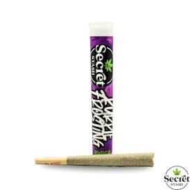 Secret Stash | Full Bud Pre Roll | Purple Frosting | 1.2g