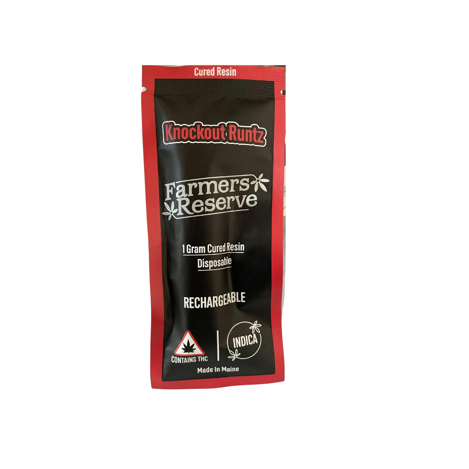1 gram-Knockout Runtz Cured Resin -Disposable Vape - Farmers Reserve