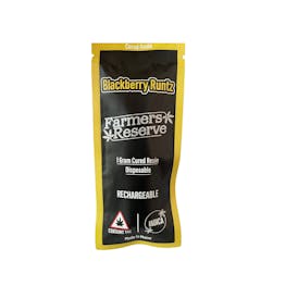 1 gram-Blackberry Runtz Cured Resin -Disposable Vape