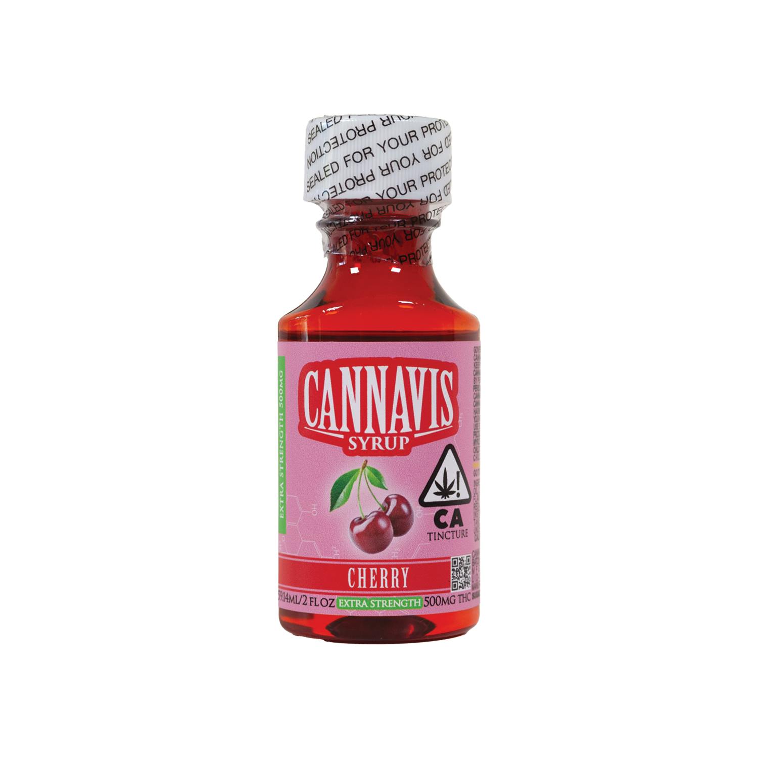 Cherry Syrup Tincture Bottle