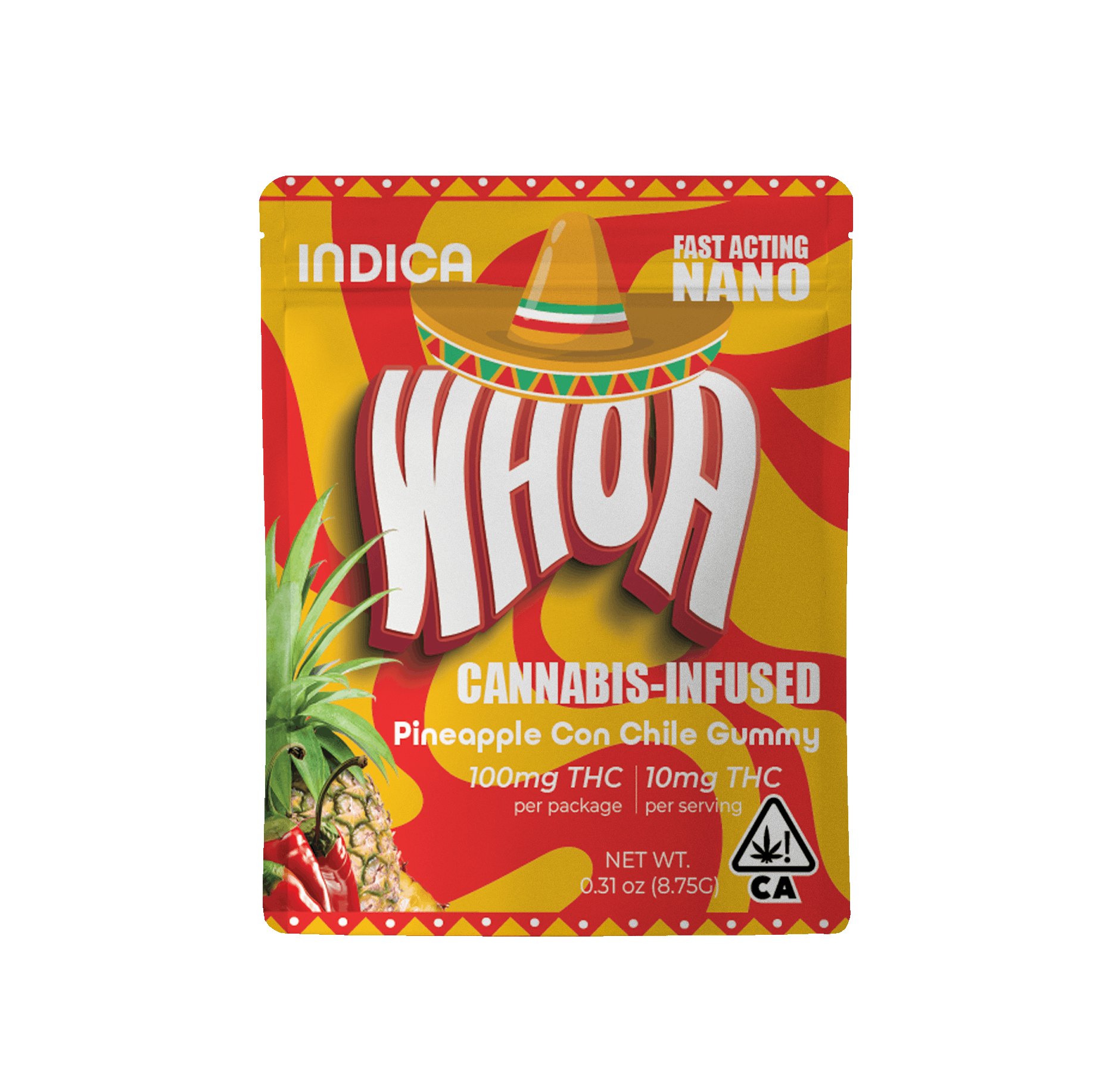 whoa-pineapple-con-chile-gummy-bite-edibles-strain-indica-100mg