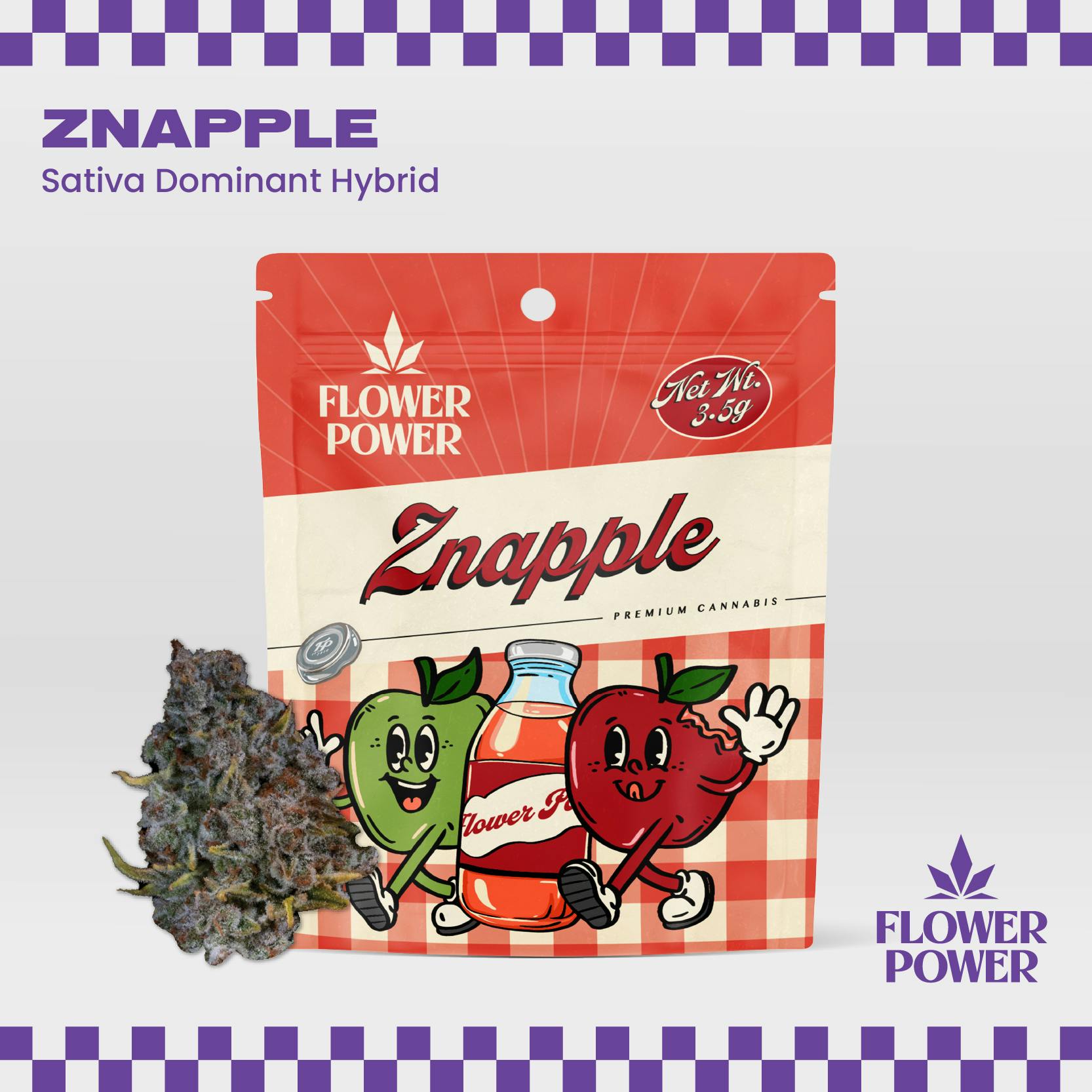 Znapple 3.5G Pre Pack by Flower Power Cannabis
