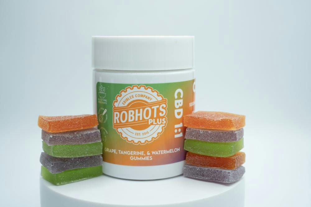 Robhots | 1:1s (CBD:THC) Plus Gummies | MED | 1000mg | 20ct | 50mg/ea