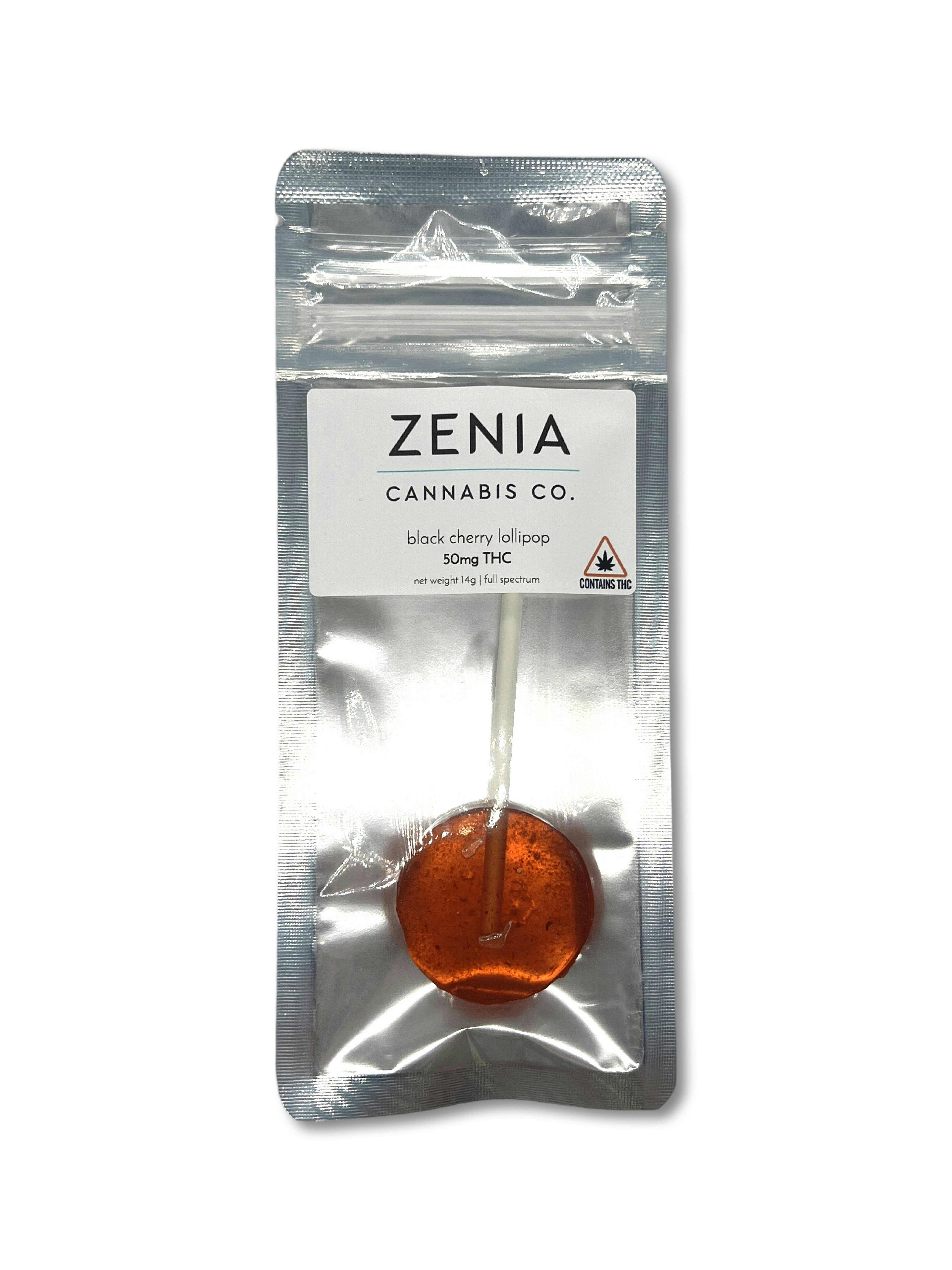 Black Cherry 50mg Lollipop | Zenia at indico