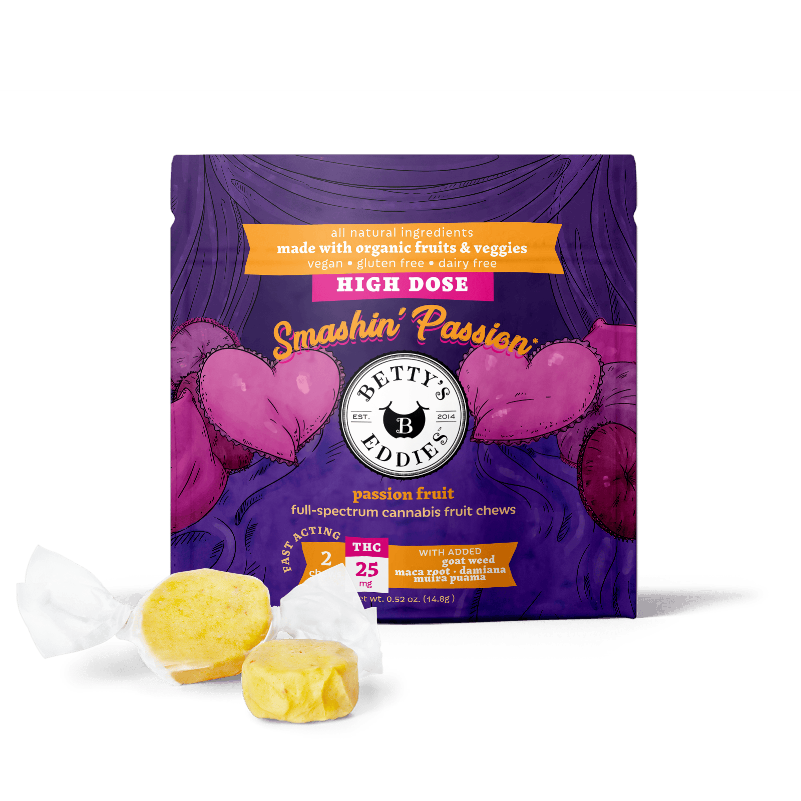 Smashin' Passion Passionfruit [2pk] Aphrodisiac Fruit Chews