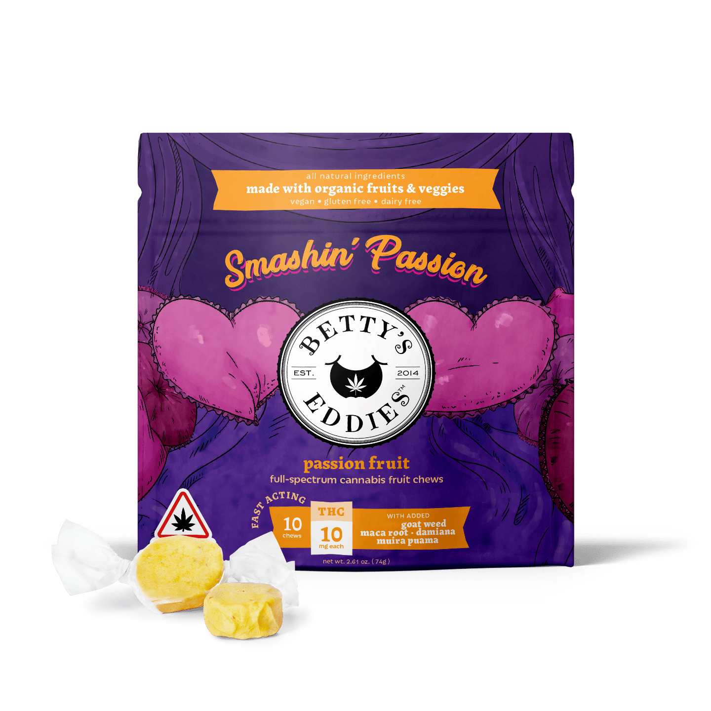 Smashin’ Passion Passionfruit [10pk] Fruit Chews