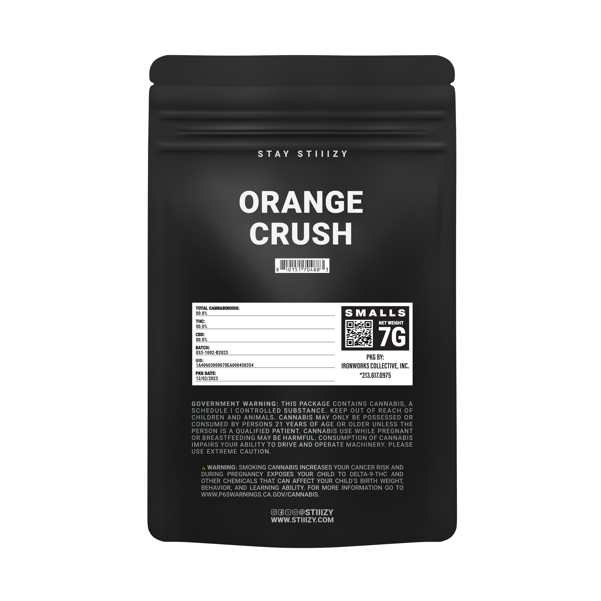 STIIIZY ORANGE CRUSH - 7G — Flower