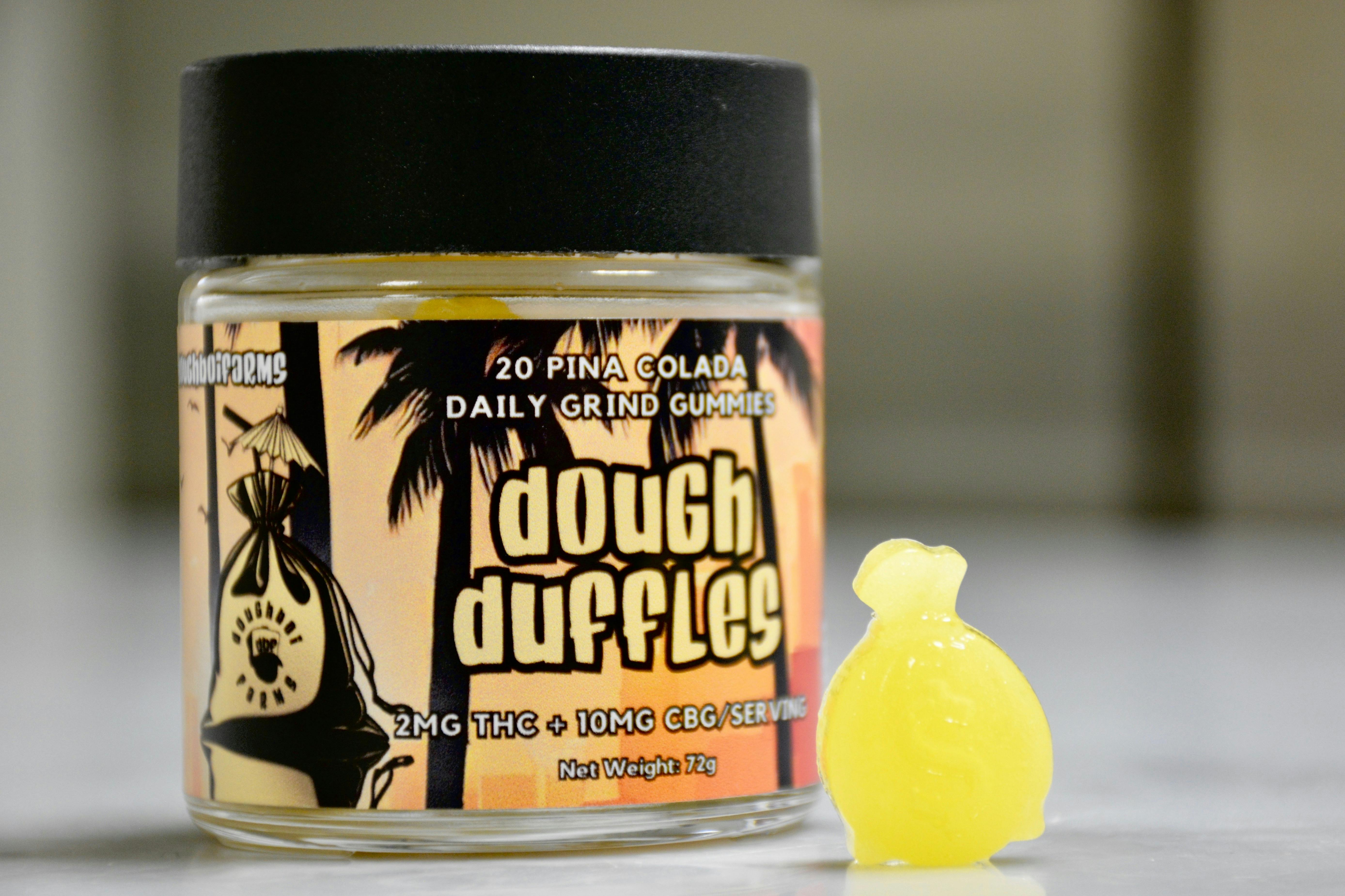 Dough Duffles, Pina Colada Gummies