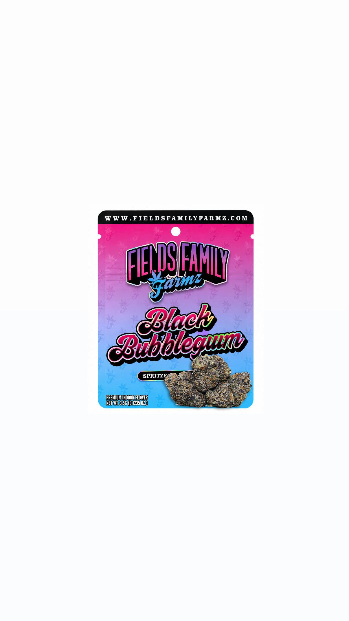 Fields Family Farmz: Black Bubblegum - 3.5 Bag