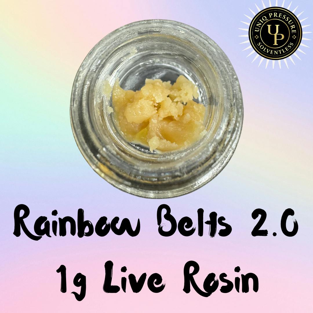 wpwpページ　CBP90%　rainbowbelts 1ml×４ Premium Seed Market: Rainbow Beltz (feminized) | Leafly