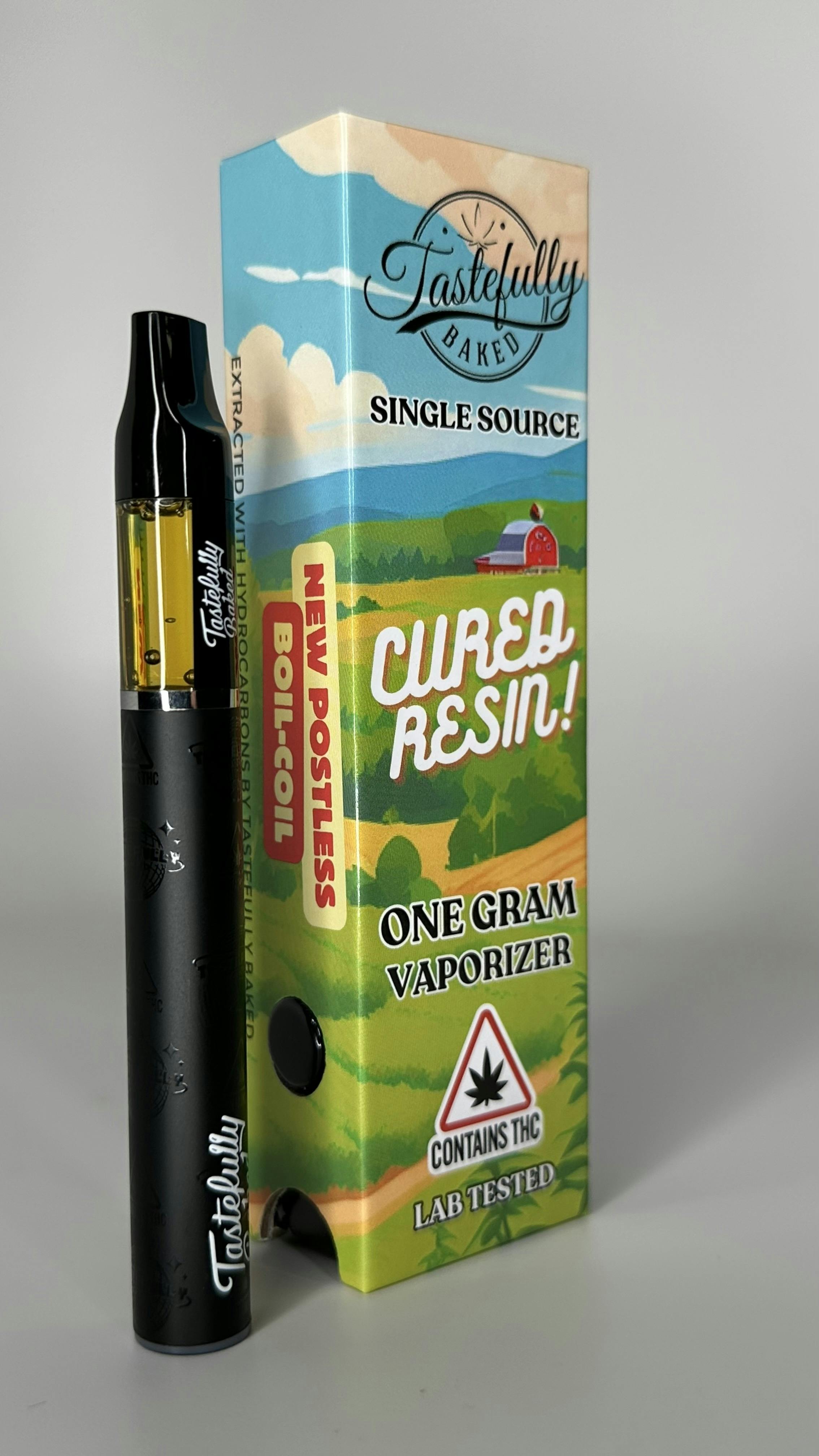 1.0mL Vape All In One - Cured Resin: Cannalope Haze by Tastefully Baked