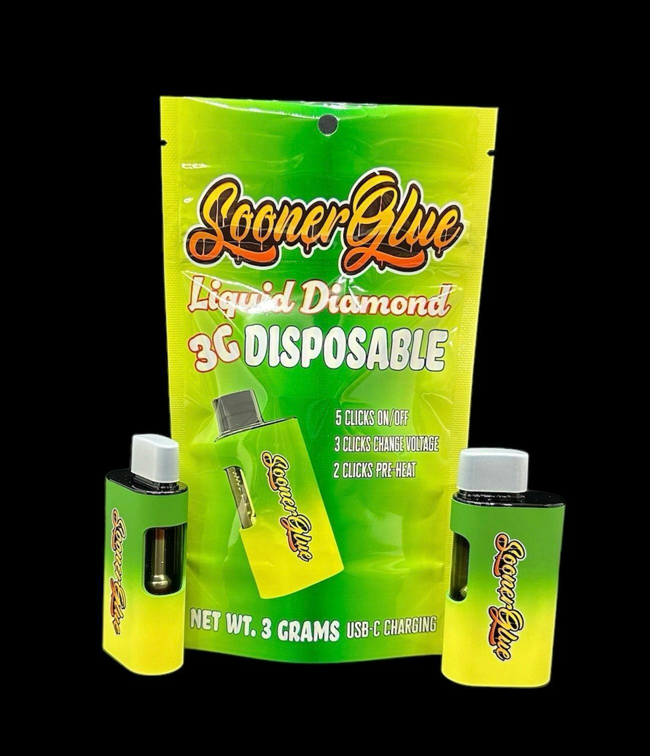 3g Liquid Diamond Disposable Cartridge - Forbidden Fruit - Sooner Glue