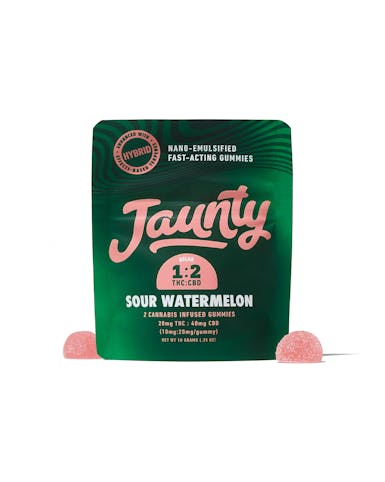 Jaunty - Sour Watermelon | 2:1 | CBD:THC | 20mg | 2pk