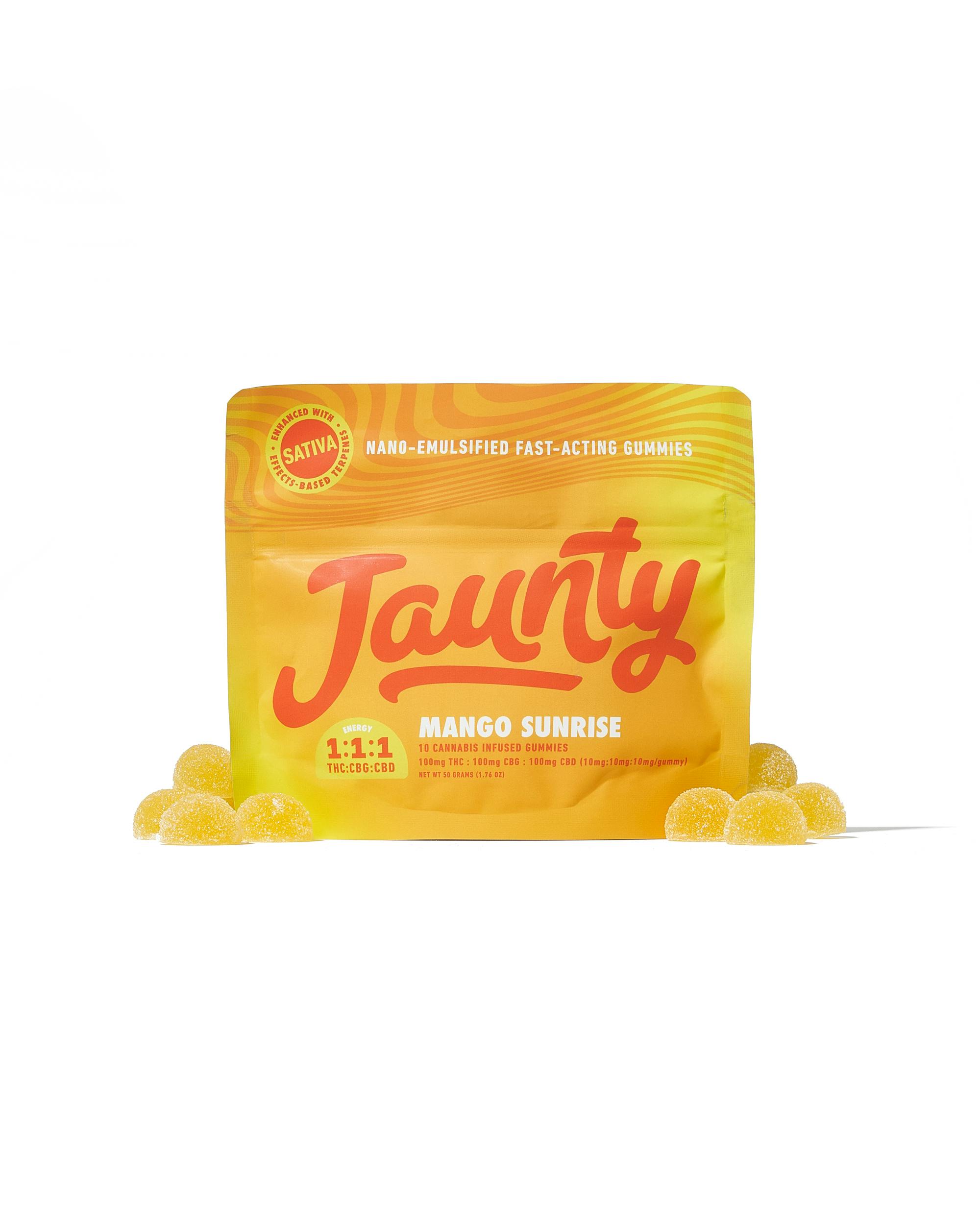 Mango Sunrise | 1:1:1 | THC:CBG:CBD |100mg | 10pk by Jaunty