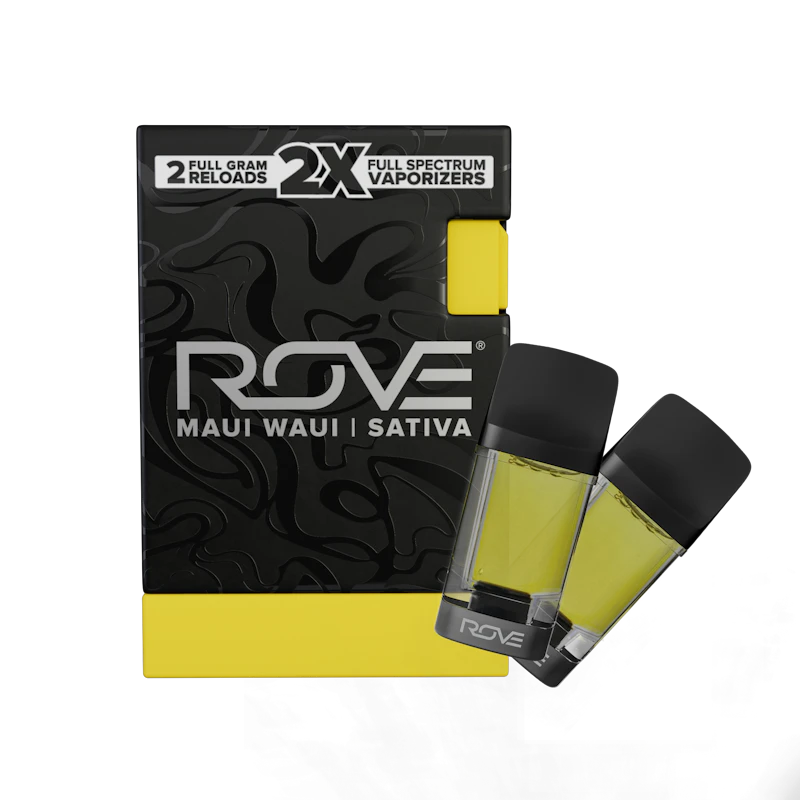 Rove Maui Waui · 2g Melted Diamond Live Resin Vaporizer · 2x 1g (Reload), Cartridges