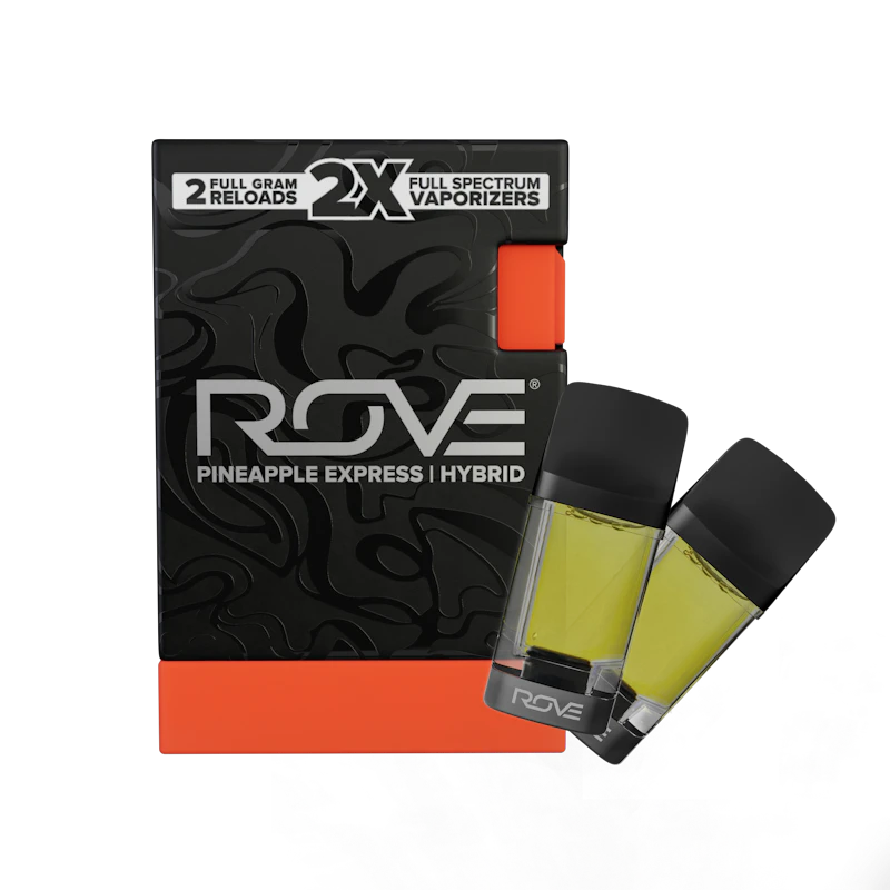 Rove Pineapple Express · 2g Melted Diamond Live Resin Vape · 2x 1g (Reload), Cartridges