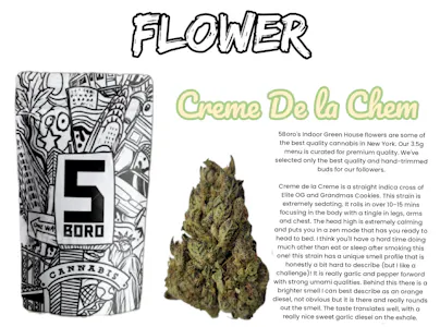 5 Boro Cannabis - 5Boro- Creme De La Chem - 1g - Pre-Roll