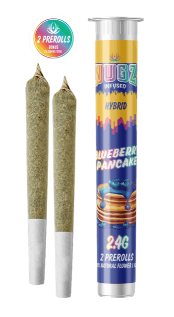 Blueberry Pancakes Nugz (2 x 1.2 grams) Infused Pre Rolls - 2.4g