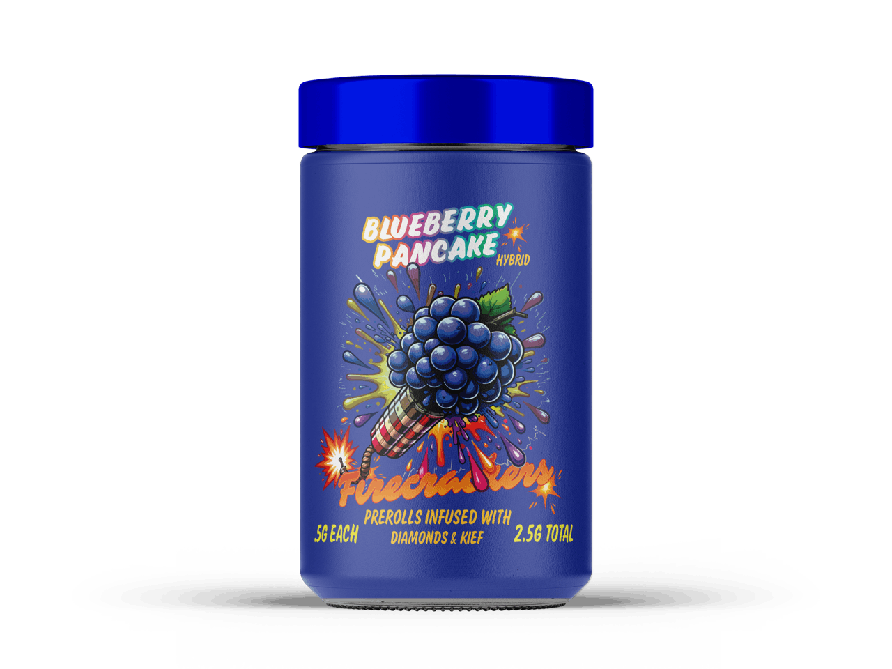 Blueberry Pancakes Nugz Firecrackers (5 x 1/2 gram) Infused PreRolls - 2.5g