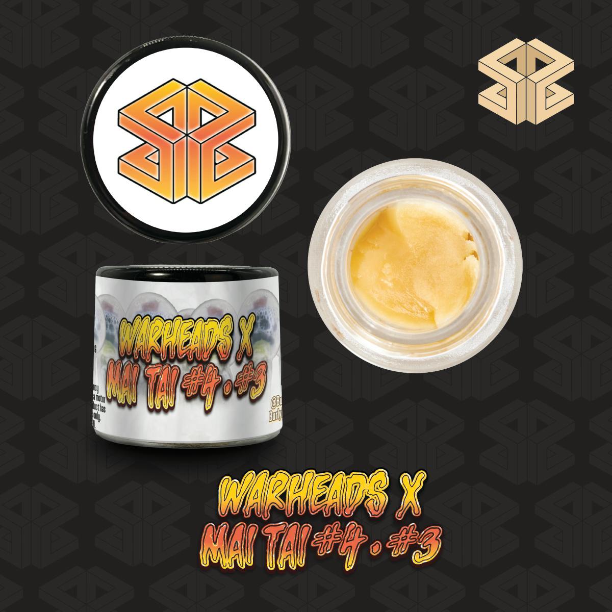 Burly Botanicals | (Warheads x Maitai #4) #3 | 4g Hash Rosin