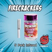 PASSION FRUIT | 3g | 5pack THCa Infused Pre Rolls | Firecrackers