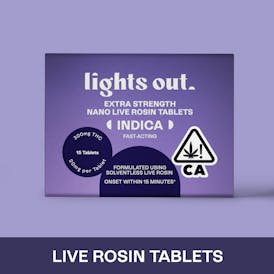 Extra Strength (Indica) Rosin Tablets 300mg