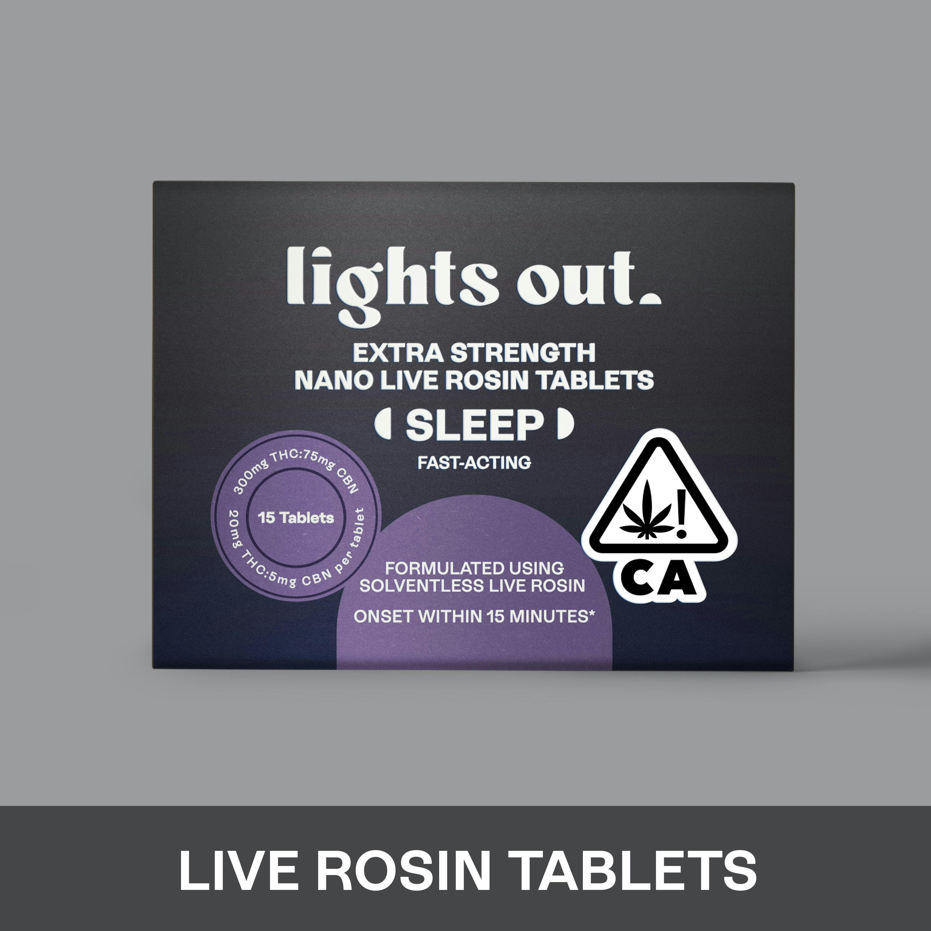 Extra Strength Sleep Rosin Tablets 300mg
